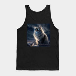 Siberian Cat Portrait Tank Top